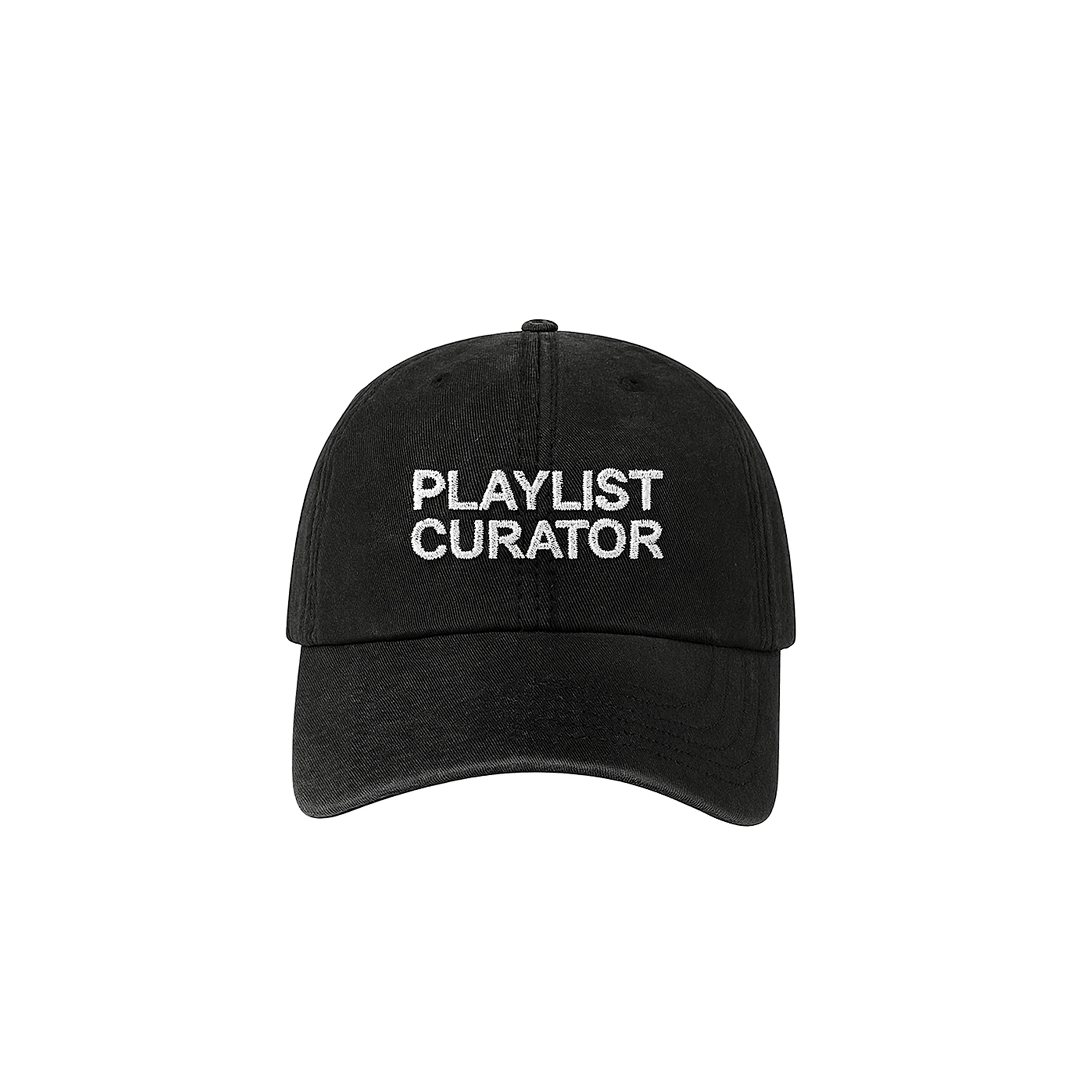 playlist curator baseball cap