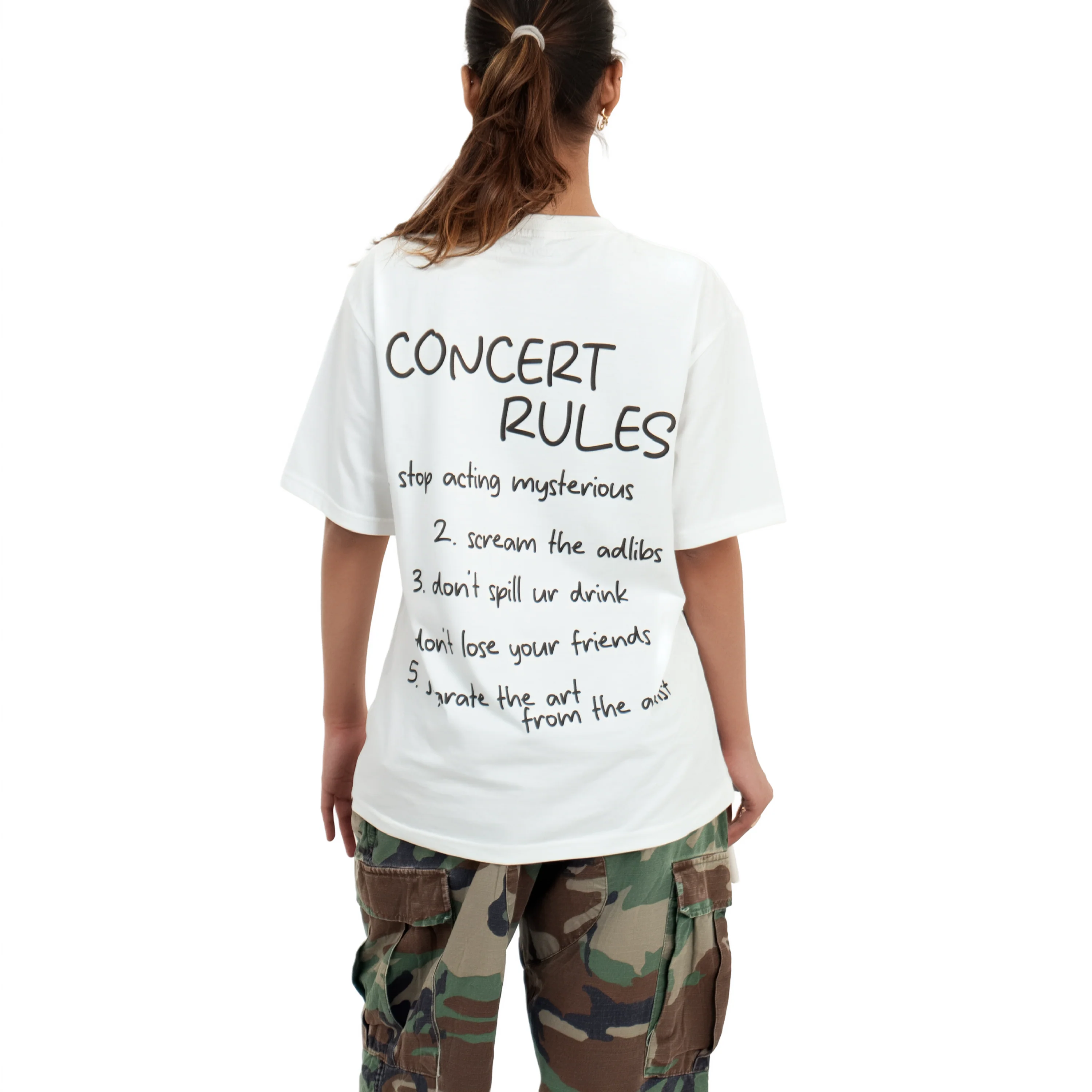 concert rules oversized tee