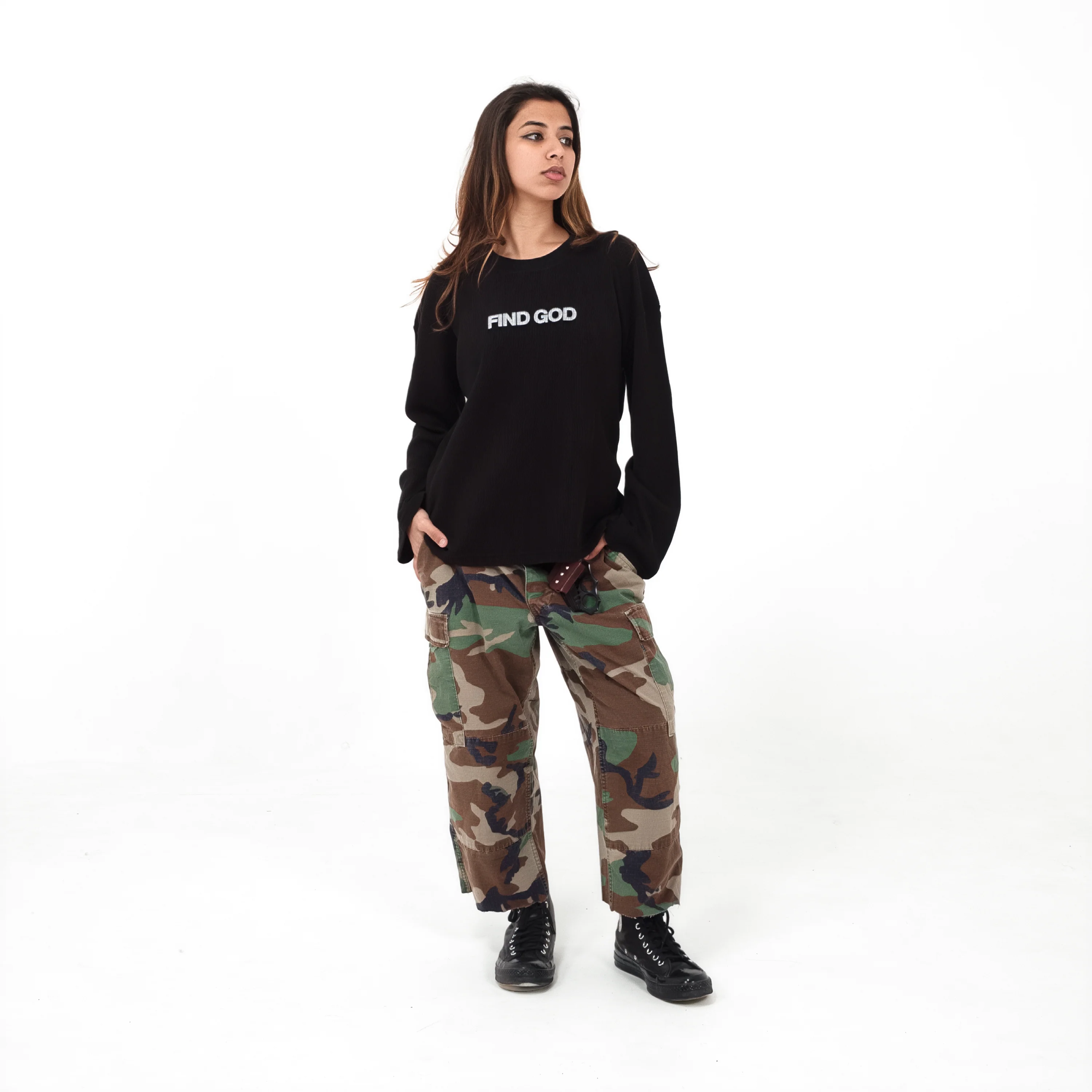 find god waffle oversized full sleeve - Image 3