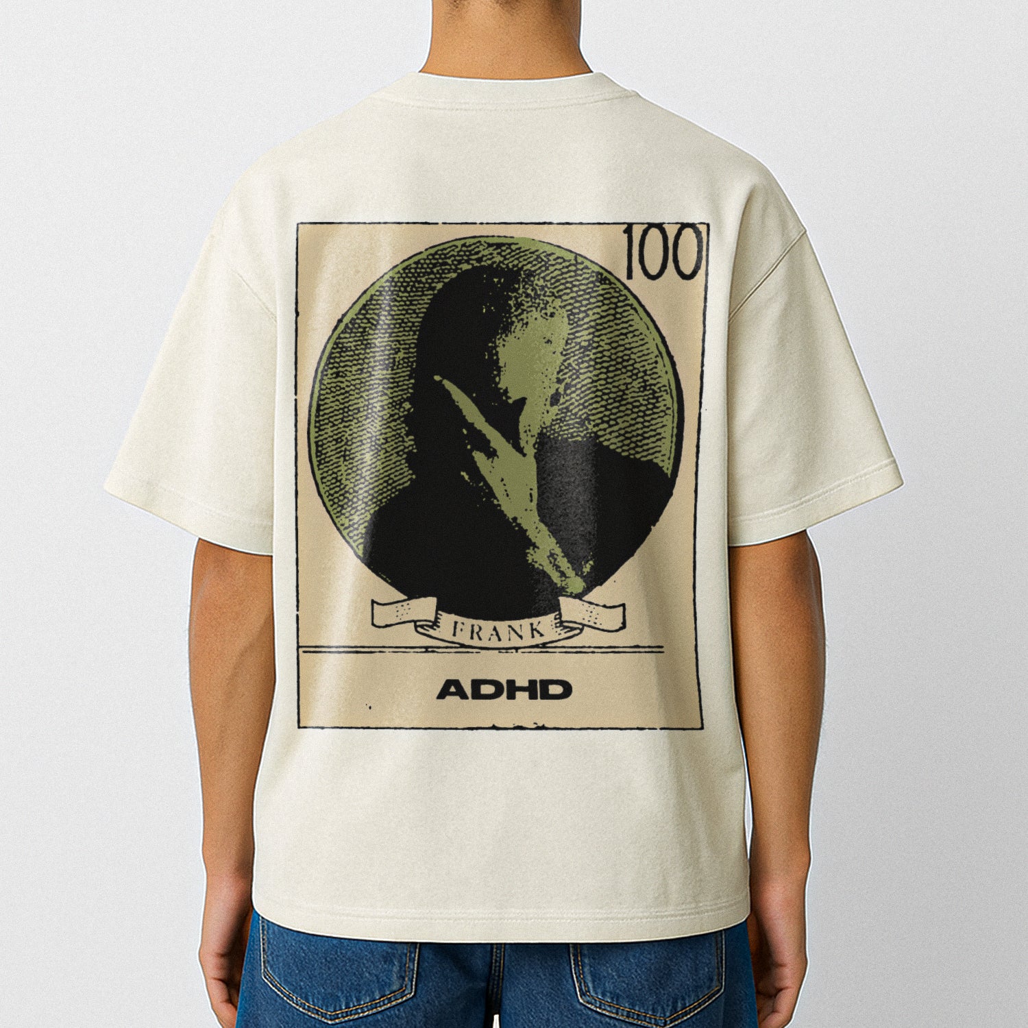 frank stamp heavyweight oversized t-shirt - Image 3