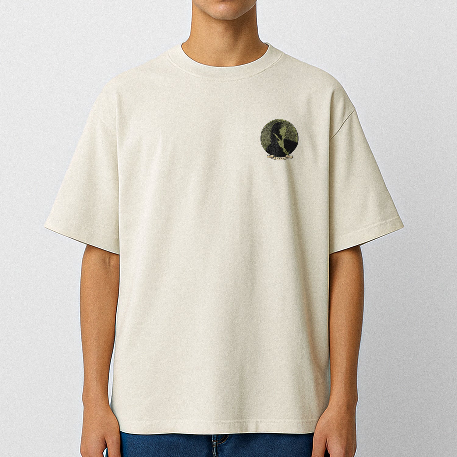 frank stamp heavyweight oversized t-shirt - Image 4