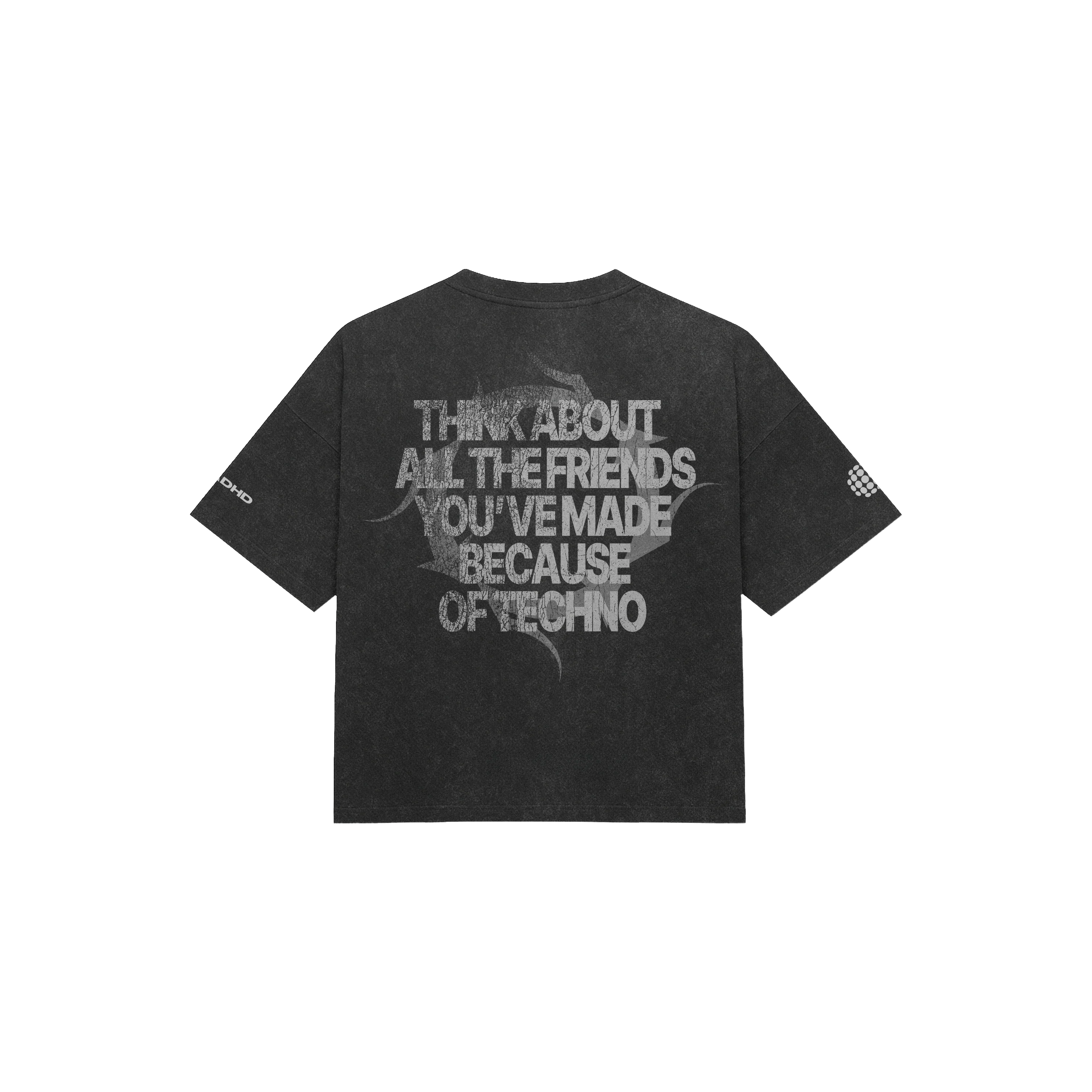 techno acid wash oversized tee - Image 4